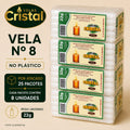 VELA N.08 - PLASTICO *ATACADO*