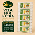 VELA N.08 EXTRA - PLÁSTICO